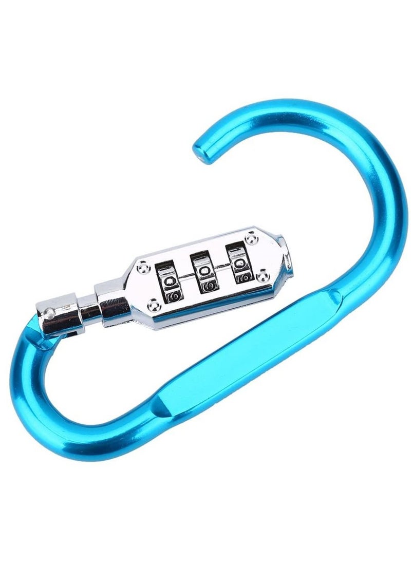 3-Digit Combination Password Padlock Blue