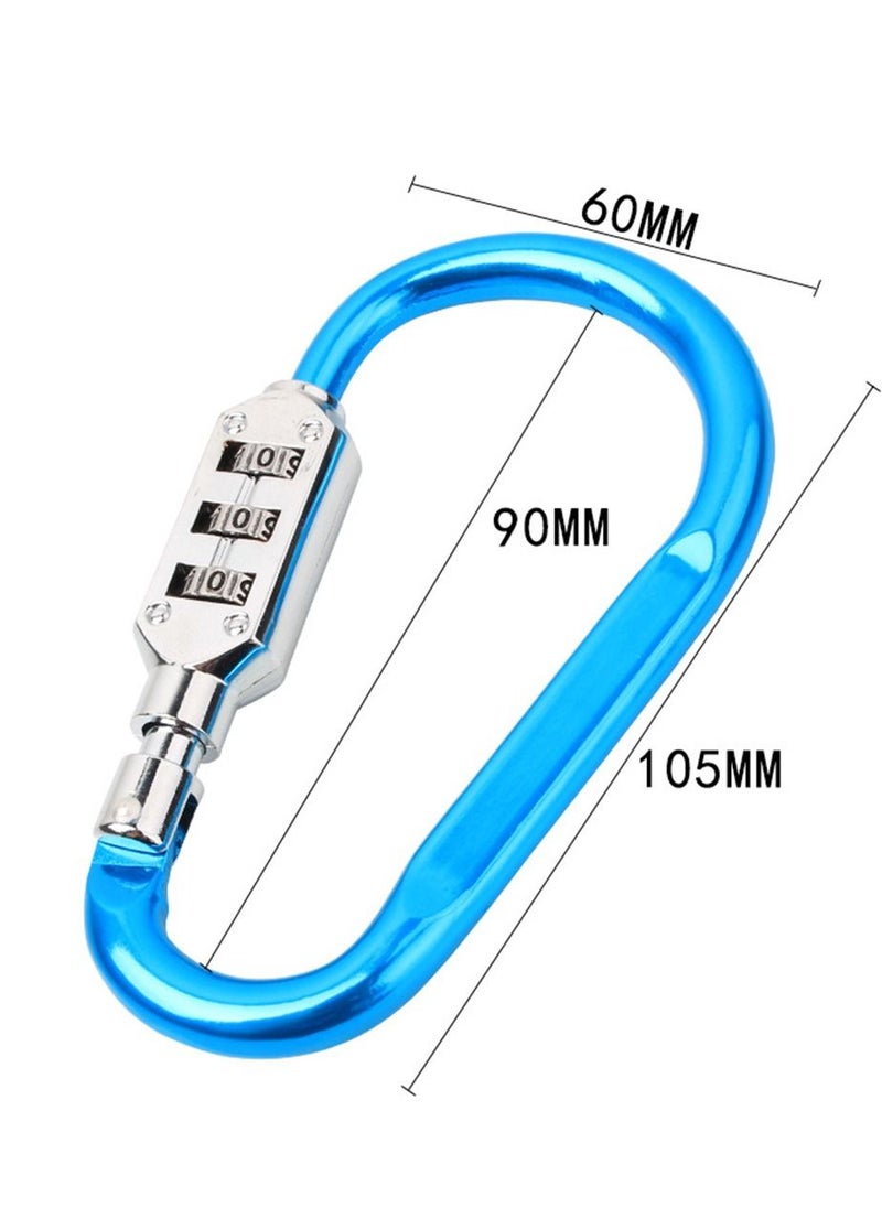 3-Digit Combination Password Padlock Blue