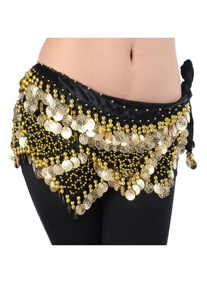 كوفوز Bellydance الورك الوشاح، النساء الحلوة Bellydance الورك الوشاح مع العملات الذهبية، الحلوة البطن الرقص التنورة التنورة لف للنساء أنماط الرقص المتعددة - Image 3