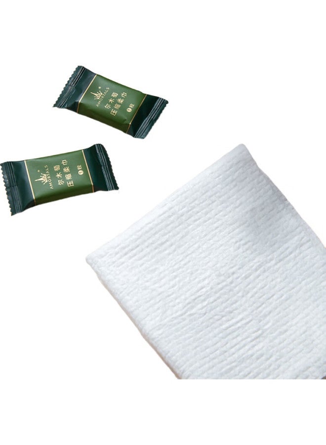 Amortals Disposable Compressed Candy Towels, 60 Count Facial Cleansing Wipes, Wet And Dry Use, Travel-Friendly, Holiday Gift - Image 1