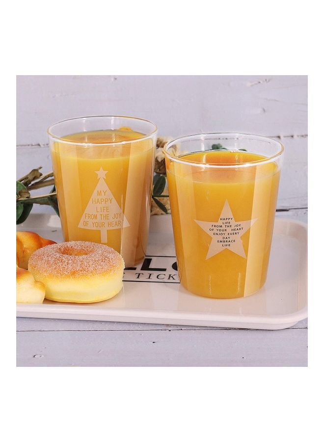 NIBEMINENT Set of 2 400ml Glass Cup multicolour 400millimeter - Image 5