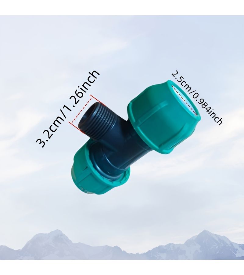 Green Threaded PE Pipe Fittings 25x1/2 for Quick Water Connection - Image 4