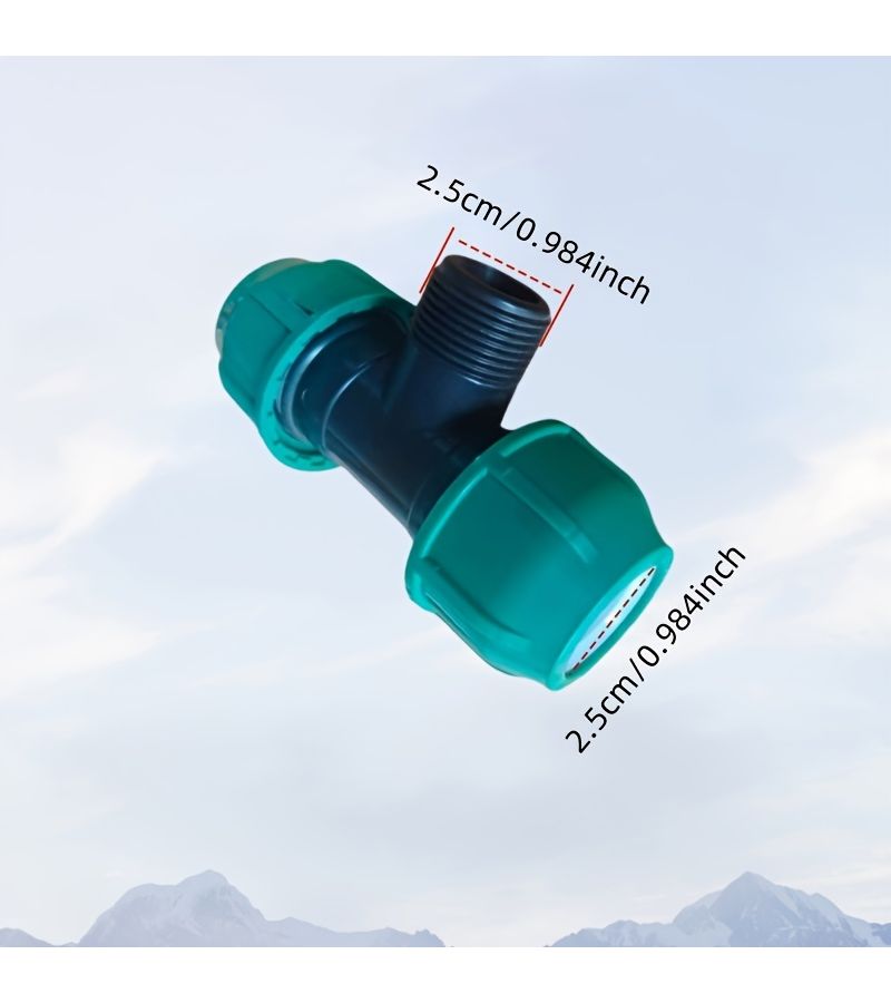 Green Threaded PE Pipe Fittings 25x1/2 for Quick Water Connection - Image 3