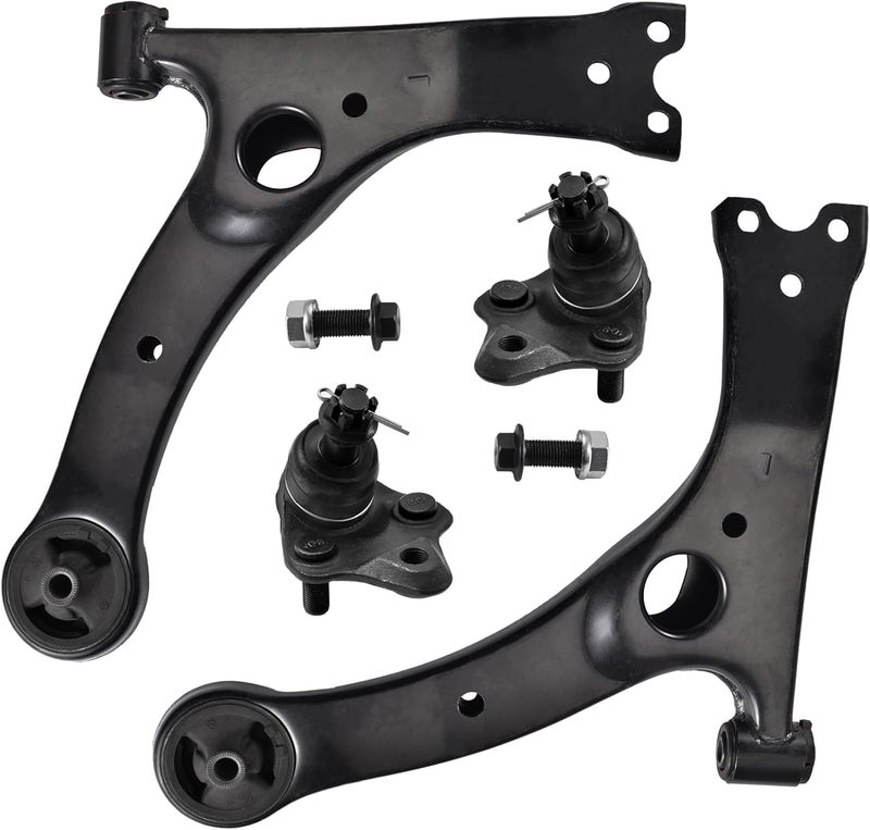 ASTARPRO 4pcs Front Lower Control Arms with Bushings Assembly and Lower Ball Joints for Toyota Matrix, Celica, Corolla, Pontiac Vibe - Image 1