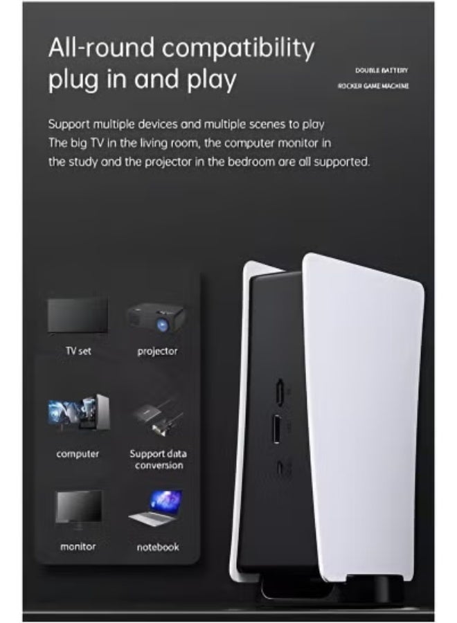 Retro Game Console with 2.4G Wireless Controllers – 15,000+ Built-in Retro Games for TV – Dual Player Gaming Station with 4K HD HDMI Output | Plug & Play Classic Arcade Console | Compact & Portable Game Box for Family, Kids, Adults & Travel Use  - Image 5