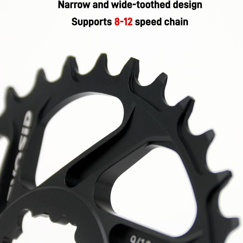 EVOSID Mountain Bike Chainring 32T 34T 36T 38T, 6mm Offset Narrow Wide CNC 7075 Aluminum Alloy Direct Mount Chainwheel for SRAM GXP Crankset, 8-12 Speed - 6mm 32T - Image 2