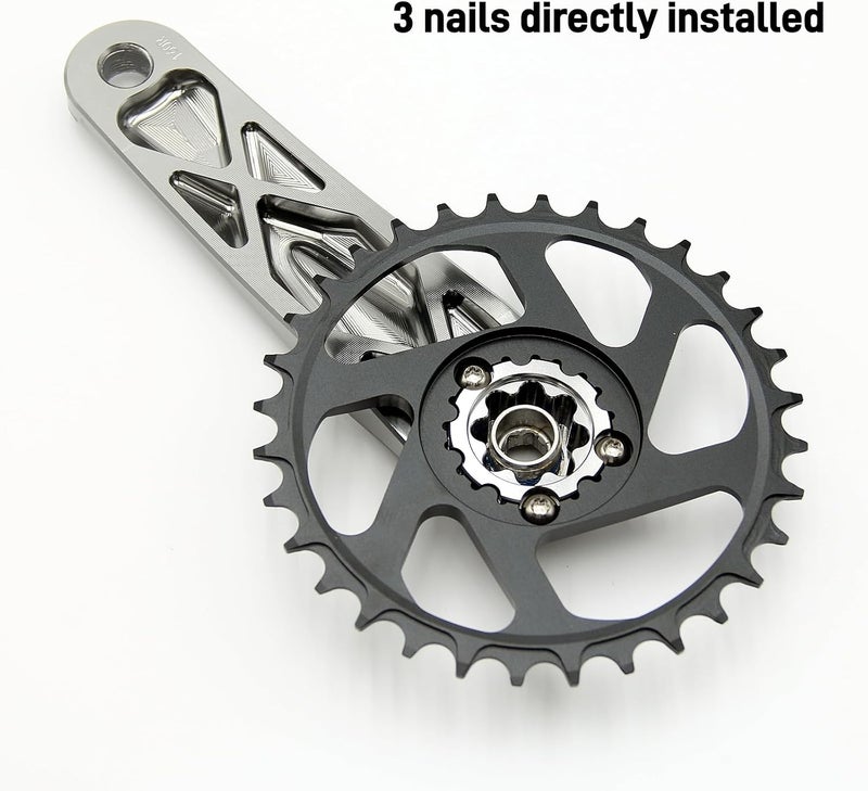 EVOSID Mountain Bike Chainring 32T 34T 36T 38T, 6mm Offset Narrow Wide CNC 7075 Aluminum Alloy Direct Mount Chainwheel for SRAM GXP Crankset, 8-12 Speed - 6mm 32T - Image 3