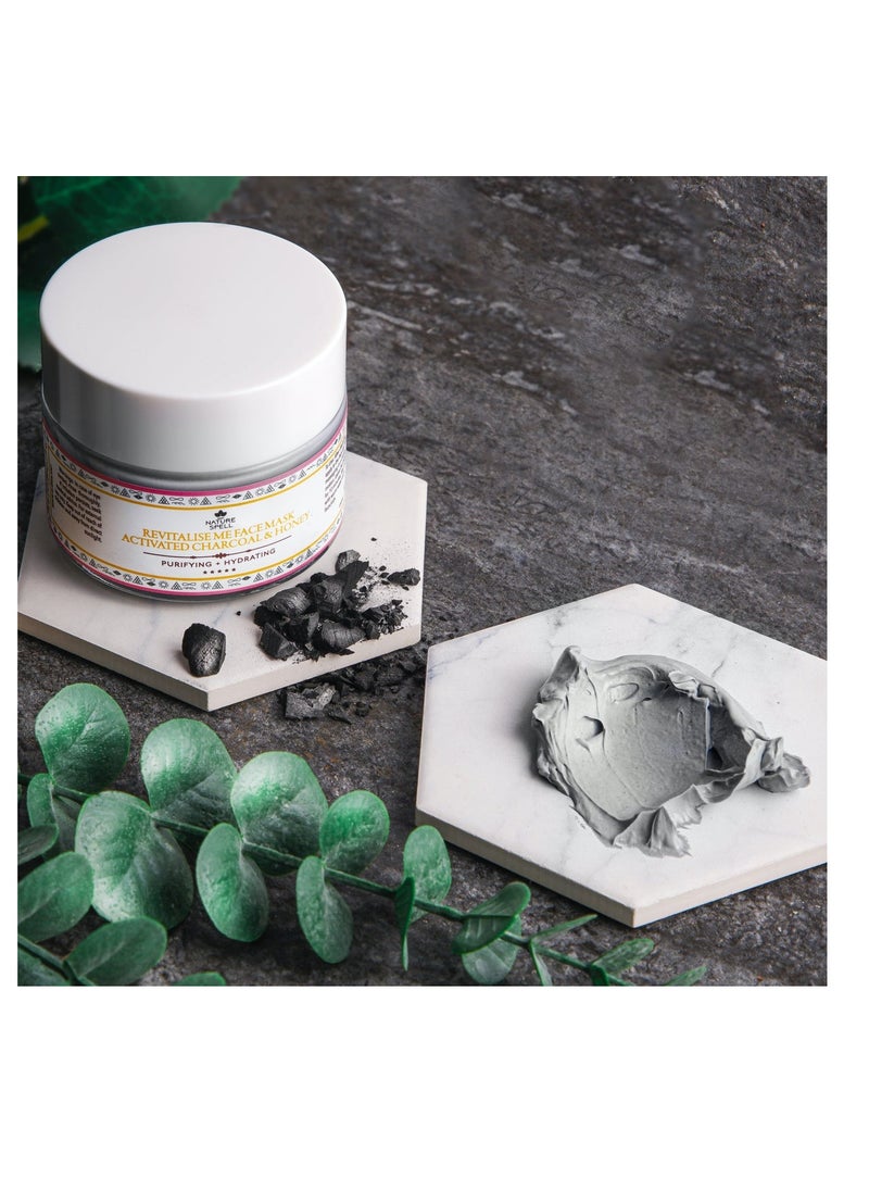 Nature Spell Activated Charcoal & Honey Brightening Mask 100ml  - Image 4