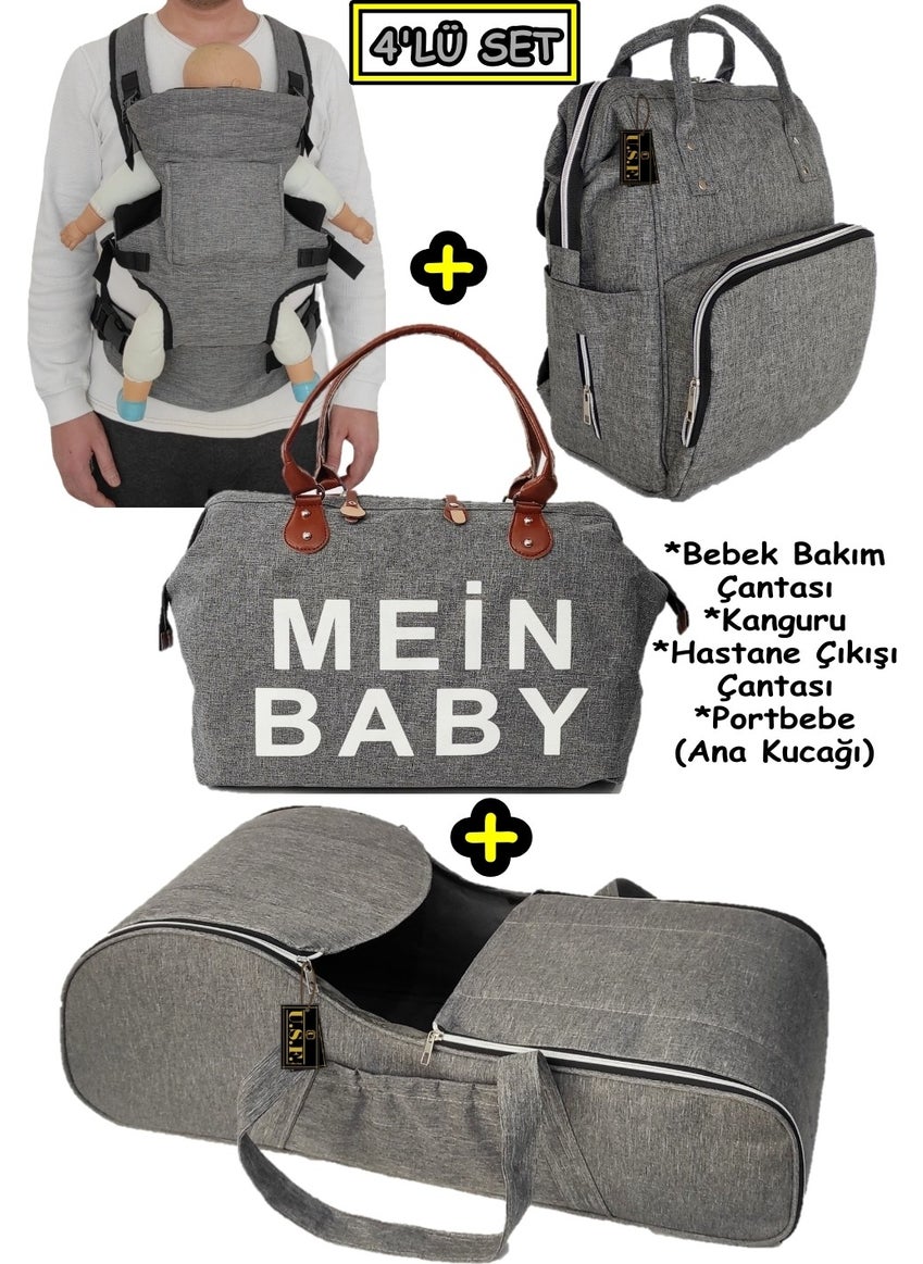 U.S.F Carrycot Baby Carrier + Baby Care Bag + Baby Carrier Kangaroo + Hospital Exit Bag  - Image 1