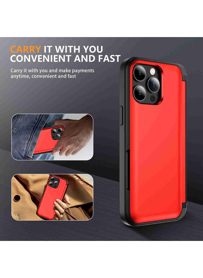 زبون جراب لهاتف iPhone 13 Pro 3 في 1 جراب هاتف قابل للطي - Image 2