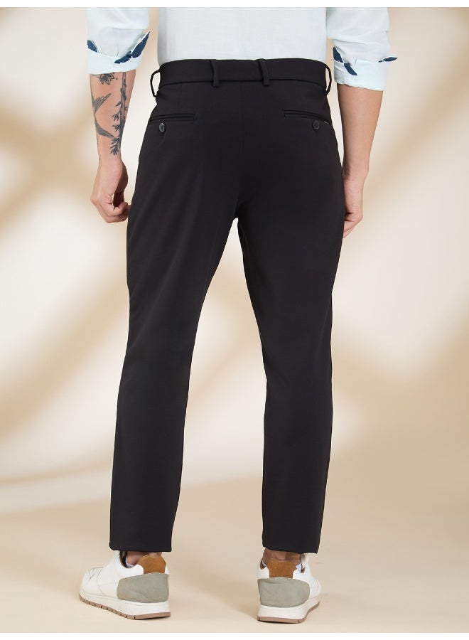 Being Human Mens Black Cropped Fit Chinos - Image 3