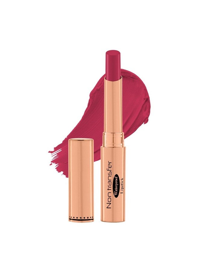 lele ABSOLUTE LIPS Non Transfer Waterproof Lipstick, Long Lasting Smudge Proof Highly Pigmented Shade 13 (PINK BERRY) - Image 1