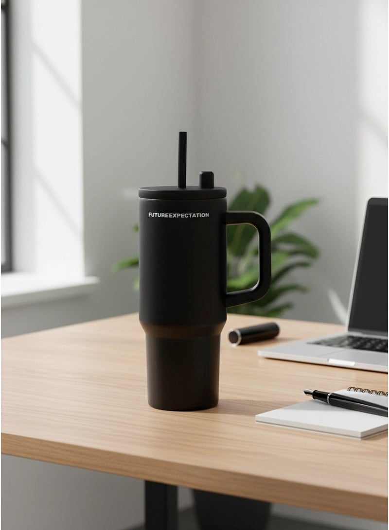 710ML Stainless Steel  Tumbler with Lid and Straw for water bottle Iced Tea or Coffee, Smoothie and More 24oz - Image 4