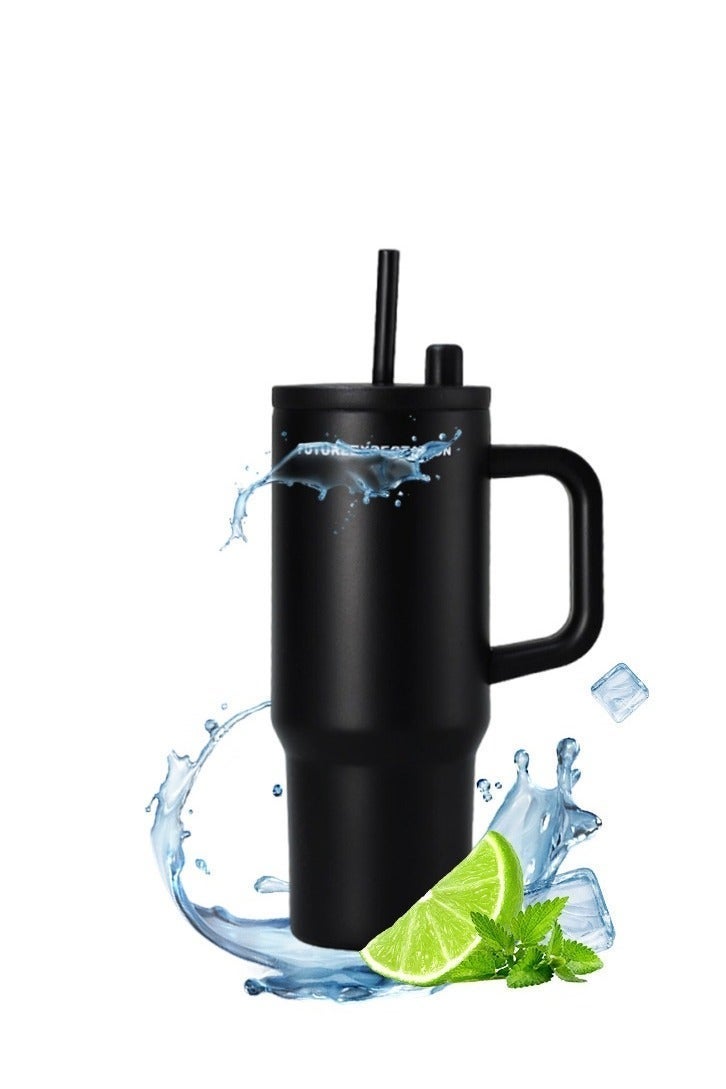 710ML Stainless Steel  Tumbler with Lid and Straw for water bottle Iced Tea or Coffee, Smoothie and More 24oz - Image 5