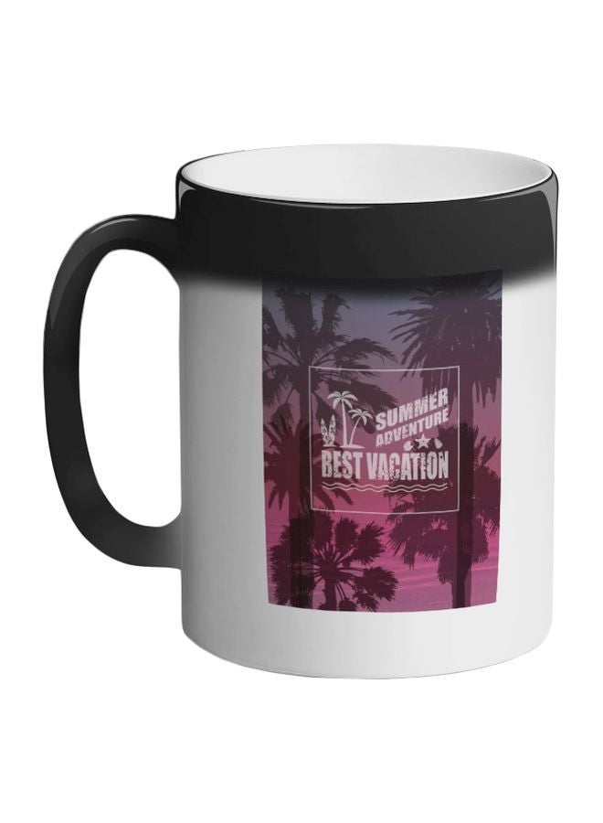 Quote Printed Colour Changing Coffee Mug Black 11ounce