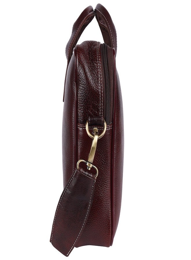 TAURUS Genuine Leather 16 Inch Office Laptop Messenger Bag (BROWN) - Image 3