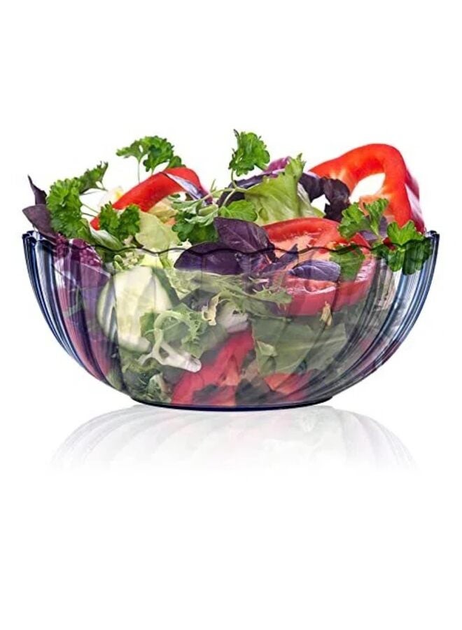 4 PCS Plastic Serving Bowls, Plastic Salad Mixing Bowls, Break Resistant Plastic Bowls for Salad Chip and Dip Multicolor - Image 4