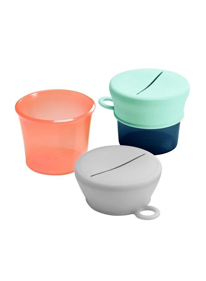 BOON Snug Snack Cups And Lids Multi (Set Of 2) - Image 3