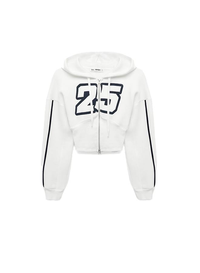 KOTON Corset Detail Crop Sweatshirt - Image 3