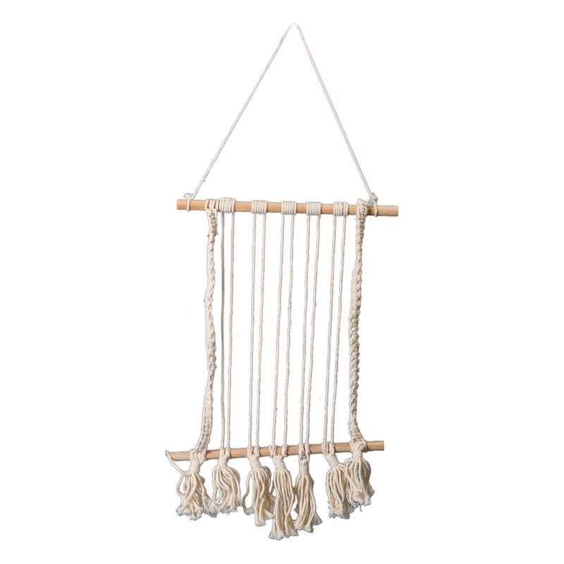 Hanging Photos Display Macrame Wall Hanging Photos Organizer Cotton Pictures Display for Bedroom Dormitory - Image 1