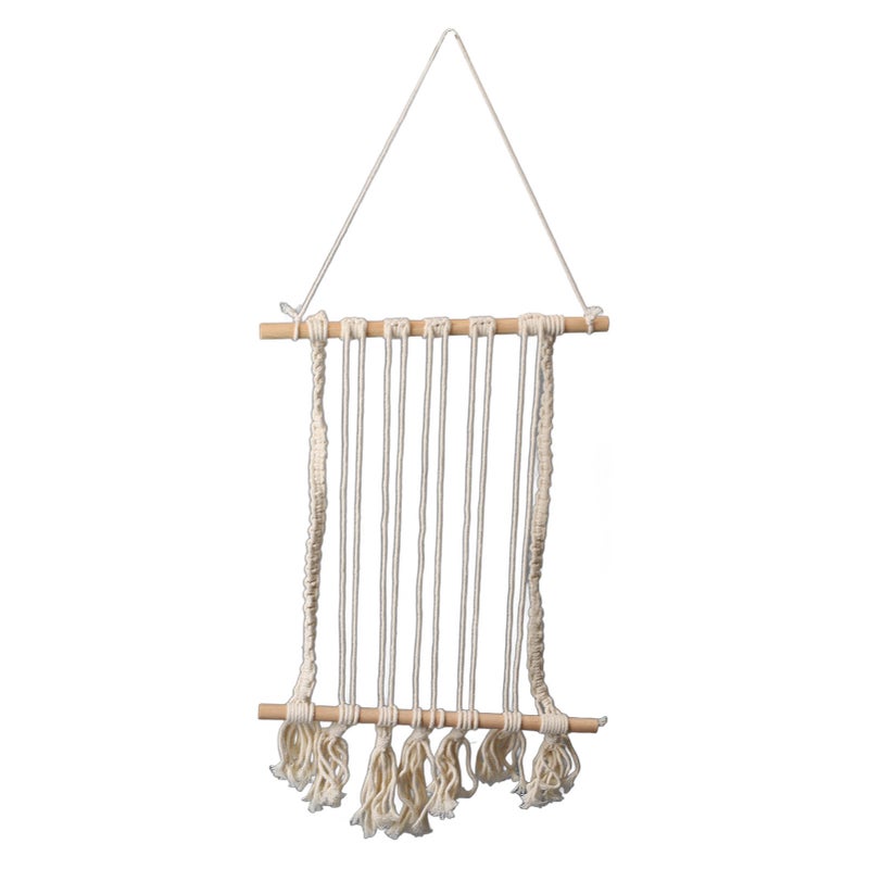 Hanging Photos Display Macrame Wall Hanging Photos Organizer Cotton Pictures Display for Bedroom Dormitory - Image 5