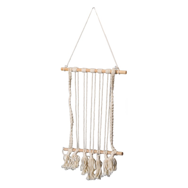 Hanging Photos Display Macrame Wall Hanging Photos Organizer Cotton Pictures Display for Bedroom Dormitory - Image 4
