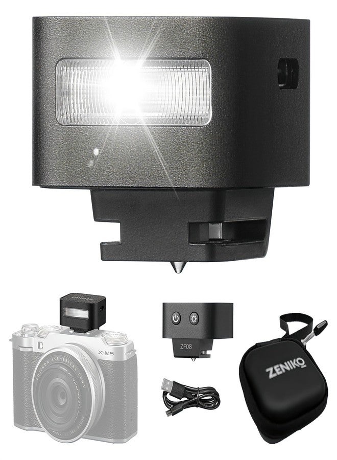 Zeniko ZF08 Mini Camera Flash Speedlite On Camera Flash (Black, ZF08) - Image 1