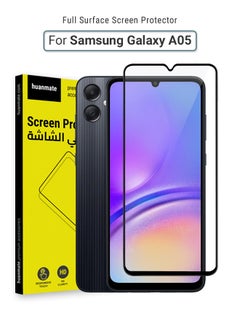 Samsung Galaxy A05 Screen Protector – Premium Edge to Edge Tempered Glass, High Transparency, Delicate Touch, Anti-Explosion, Smooth Arc Edges, Easy Installation