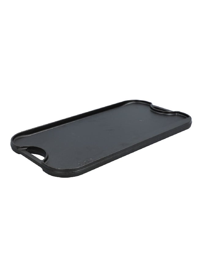 LODGE Pro-Grid Seasoned Cast Iron Reversible Grill/Griddle Black 0.81 x 20 x 10.5 Inch LPGI3  - Image 2