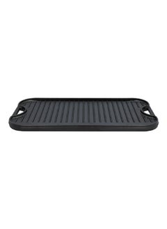 LODGE Pro-Grid Seasoned Cast Iron Reversible Grill/Griddle Black 0.81 x 20 x 10.5 Inch LPGI3  - Image 1