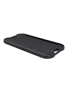 LODGE Pro-Grid Seasoned Cast Iron Reversible Grill/Griddle Black 0.81 x 20 x 10.5 Inch LPGI3  - Image 3