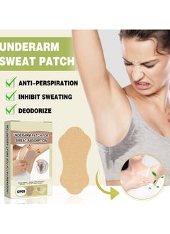 CMGTYYD CMGTYYD 24 Pcs Underarm Sweat Pads, Sweat Pads for Women and Men Armpits, Disposable Invisible Armpit Sweat Pads for Absorbent Deodorant Prevention Antiperspirant Sticker  - Image 3