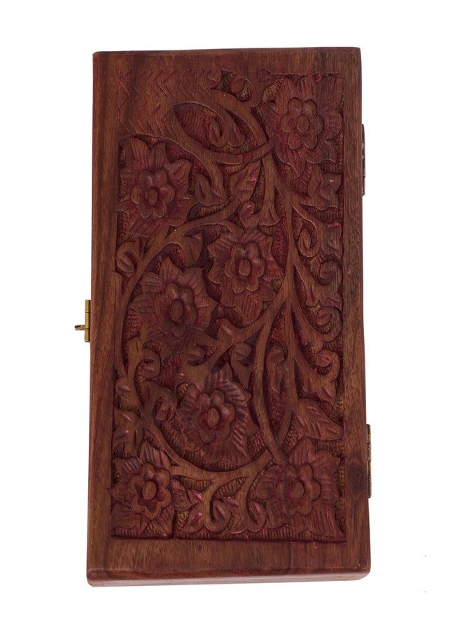 GURU JEE Handcrafted Beauty For Her Wooden Jewellery Storage Box For Earrings Rings Nose Pins Gifts Showpiece - Image 3