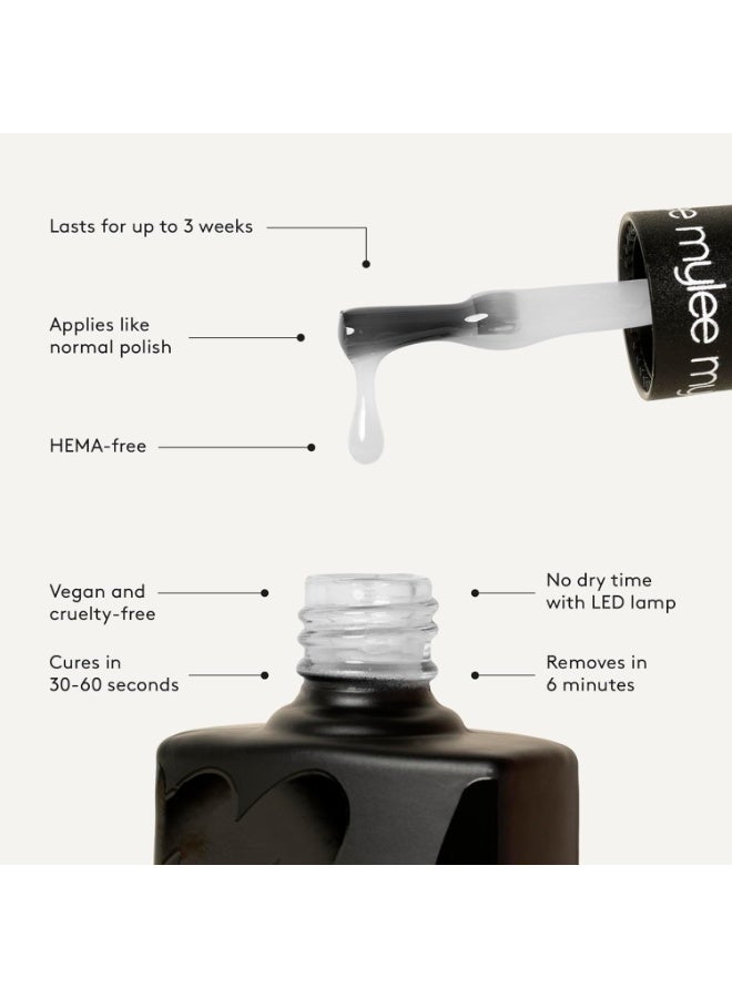 مايلي طلاء أظافر جل 10 مل لمسة ترابية طلاء أظافر بتقنية الأشعة فوق البنفسجية مانيكير وباديكير للاستخدام الاحترافي في الصالونات والاستخدام المنزلي مجموعة خريف وشتاء يدوم طويلاً وسهل الاستخدام - Image 4