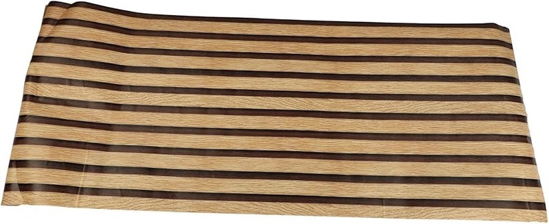 تصميم شرائح الخشب الطبيعي ورق حائط قابل للإزالة 5 قطع عرض 40 سم لتعزيز جمالية الغرفة - Image 4