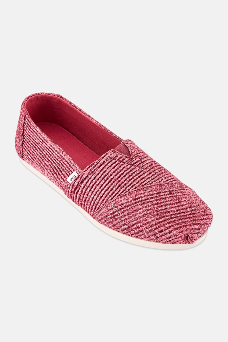 TOMS Women Alpargate Slip On Casual Shoes, Dark Rose - Image 1