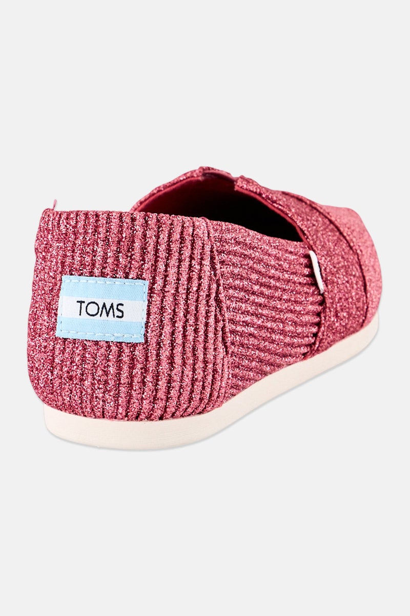 TOMS Women Alpargate Slip On Casual Shoes, Dark Rose - Image 3
