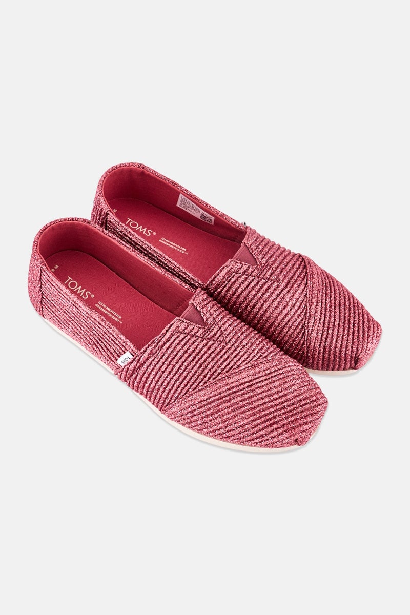 TOMS Women Alpargate Slip On Casual Shoes, Dark Rose - Image 2