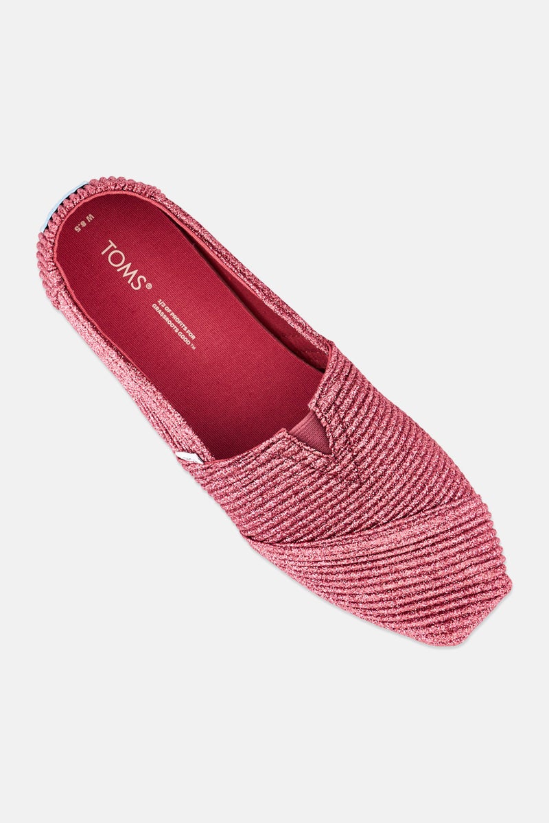 TOMS Women Alpargate Slip On Casual Shoes, Dark Rose - Image 4