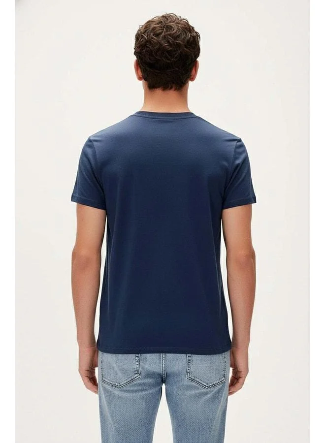 Bad Bear  Nature Band Navy Blue Men's Printed T‑shirt. for Men | Best Price UAE