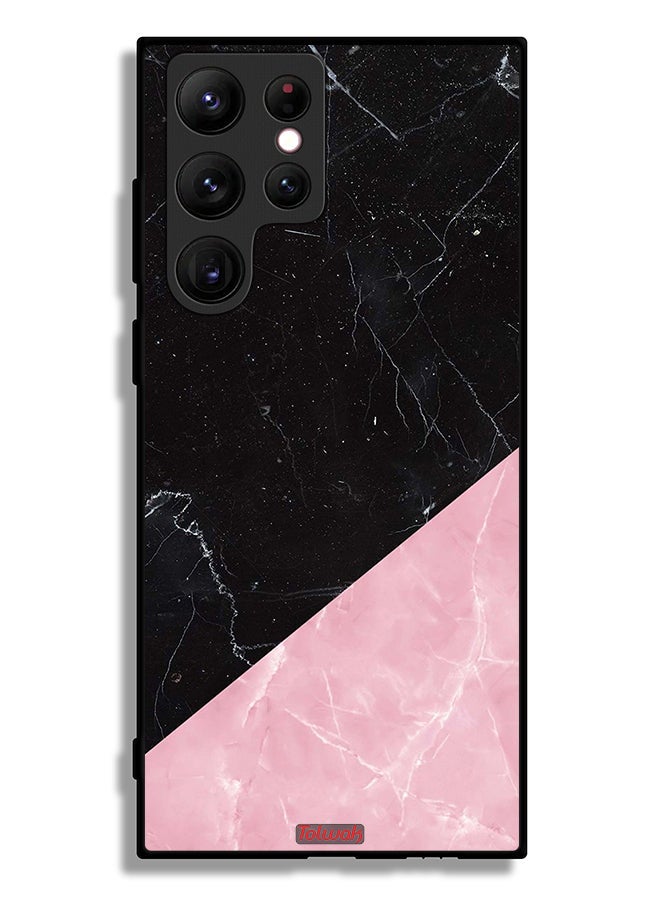 Tolwak Samsung Galaxy S22 Ultra 5G Protective Case Cover Marble Pattern - Image 3