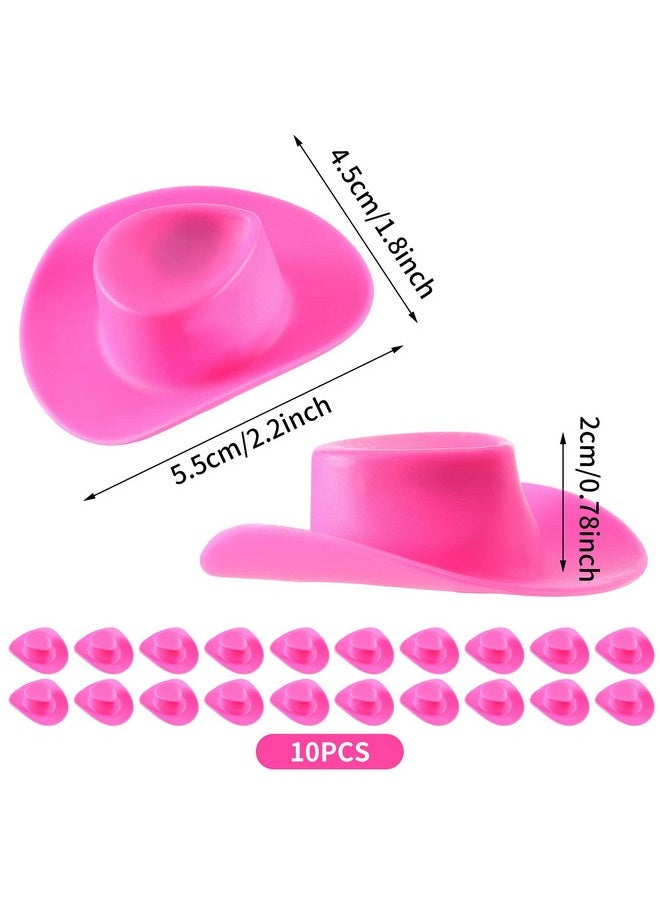 10 Pieces Tiny Cowboy Hat Mini Cowboy Hat Plastic Mini Western Cowgirl Hat Pink Cowboy Hat For Cowboy Cowgirl Doll Dress Up Party Accessories - pzsku/ZD541E4AE15A33E55ACDCZ/45/_/1692166219/0b318e9c-83ae-4642-9eaa-54be8a22e07a