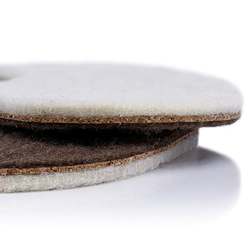 pedag Keep Warm Wool Insoles Handmade in Germany Sweat Wicking Top Layer Insulating Cork Core Felt Sole Trim to Fit Women US 12 Men US 9 EU 42 - Image 3