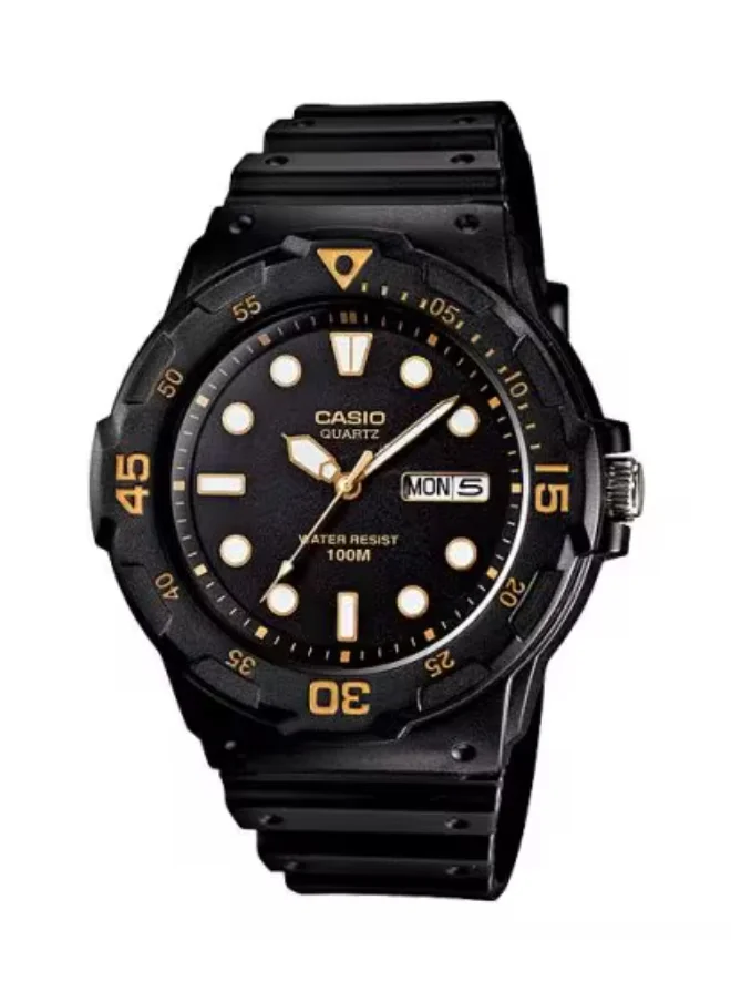 CASIO Men's Analog Display Watch With Black Resin Strap - MRW-200H-1E