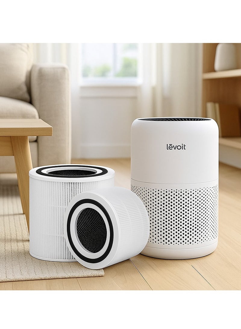 Y&D Third-party Replaceable Air Purifier Cartridge Filter Replacement Inner Core Filter Activated Carbon Clean Air Dust Removal HEPA-Grade Odor Elimination High Efficiency Dust Pollen Pet Dander Removal Fit for LEVOIT Core 300 Model Changable Filter Suitable for Home Bedroom Office - Image 1