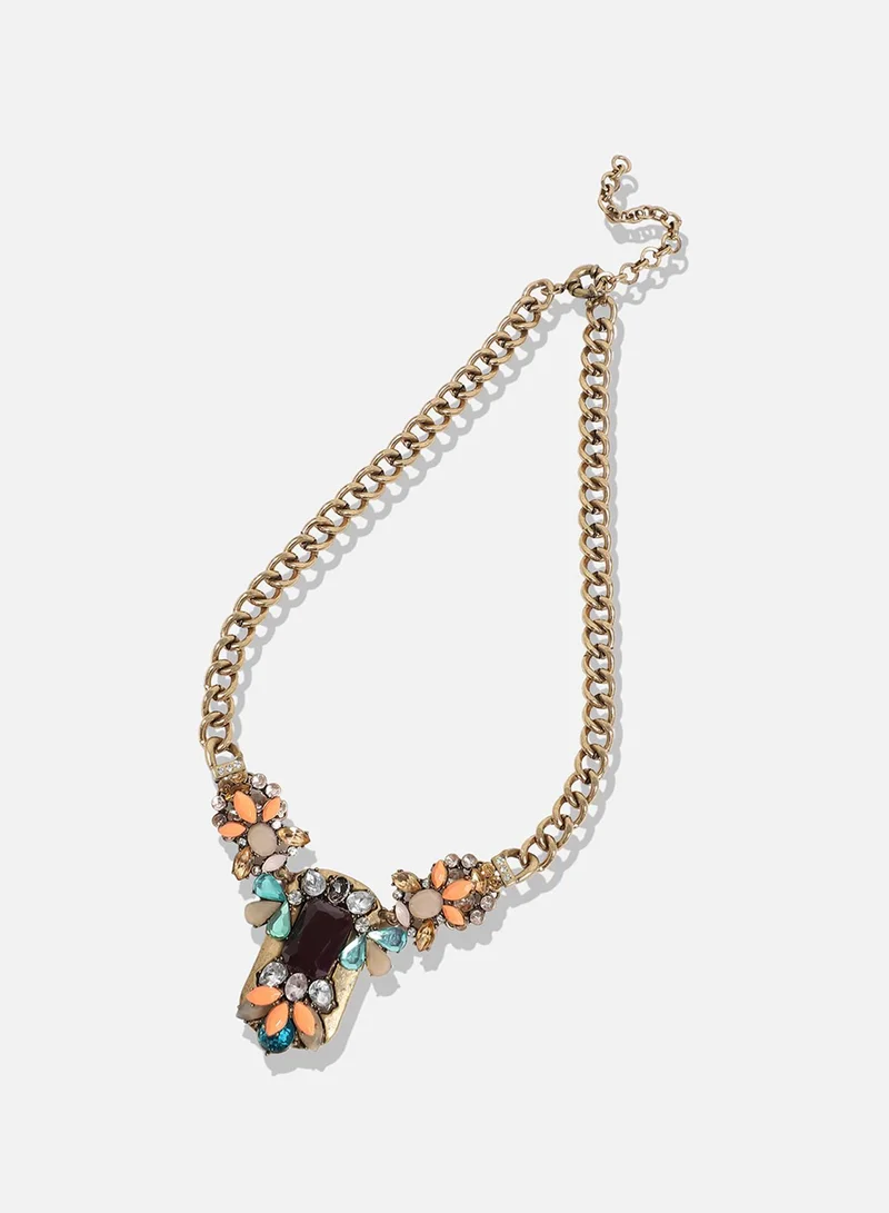 سوهي قلادة مصممة بأحجار متعددة الألوان
