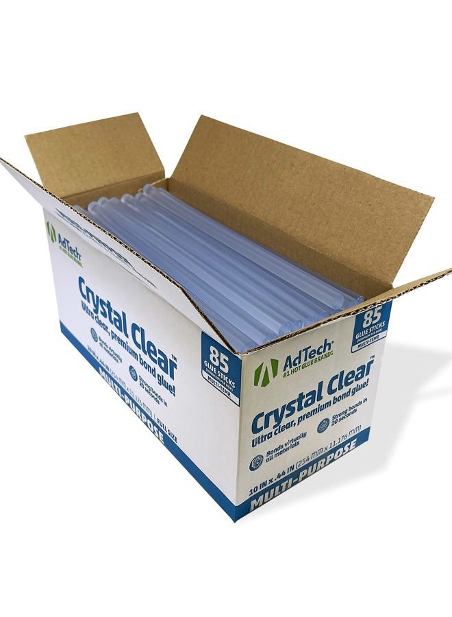 AdTech Hot Glue Sticks 10" Full Size, Clear, 85 Sticks - Image 1