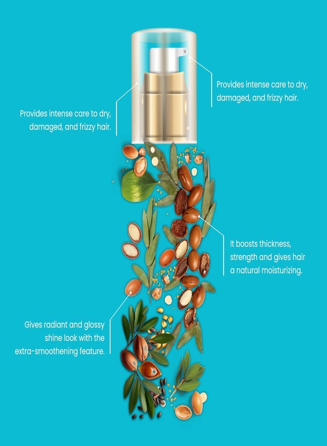Argatin Moroccan Argan Oil Elixir For Dull & Dry Hair | Control Hair Fall | For Men & Women - Pure & Natural Hair & Skin Treatment - Deep Hydration & Nourishment - 100% Organic - 55ml - Image 5