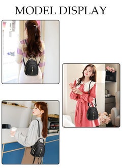 DUNISO Women's Backpack Fashionable Travel Backpack For Women Faux Leather School Backpack Shoulder Bag For College Girls Students Black  - Image 2
