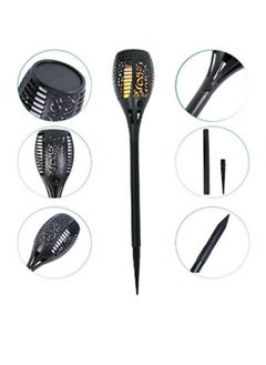 SYOSI 6-Pieces Solar Torch Lights With Flickering Flame Fire Effect Garden Light Auto On OR Off Dust To Dawn Outdoor Waterproof Landscape Decoration Solar Powered Security Torch Light  - Image 5
